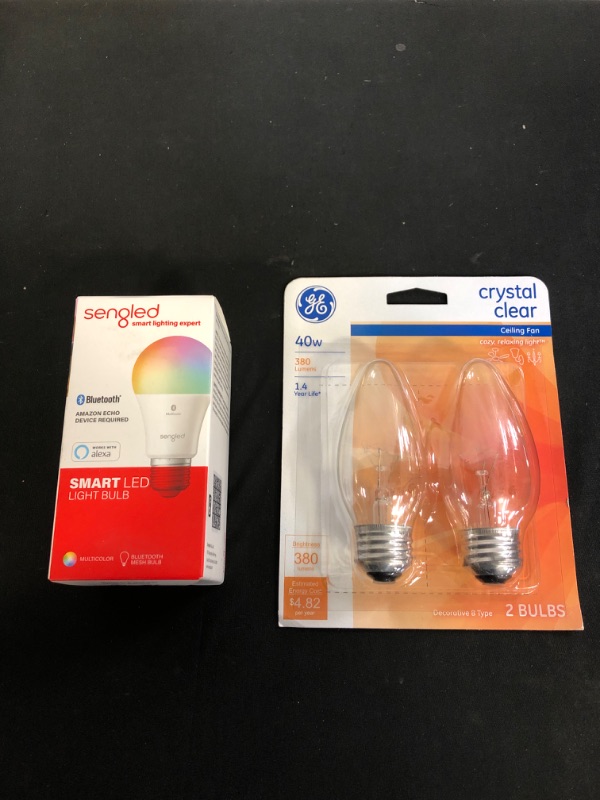 Photo 1 of 2PC LOT, VARIOUS LIGHT BULBS