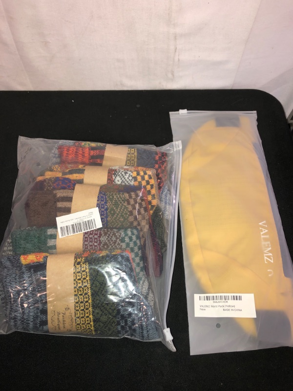 Photo 1 of 2PC LOT
VALEMZ Waist Pack

Justay 5 Pairs Winter Womens Wool Socks Vintage Warm Socks Thick Cozy Socks Knit Casual Crew Socks Gifts for Women
