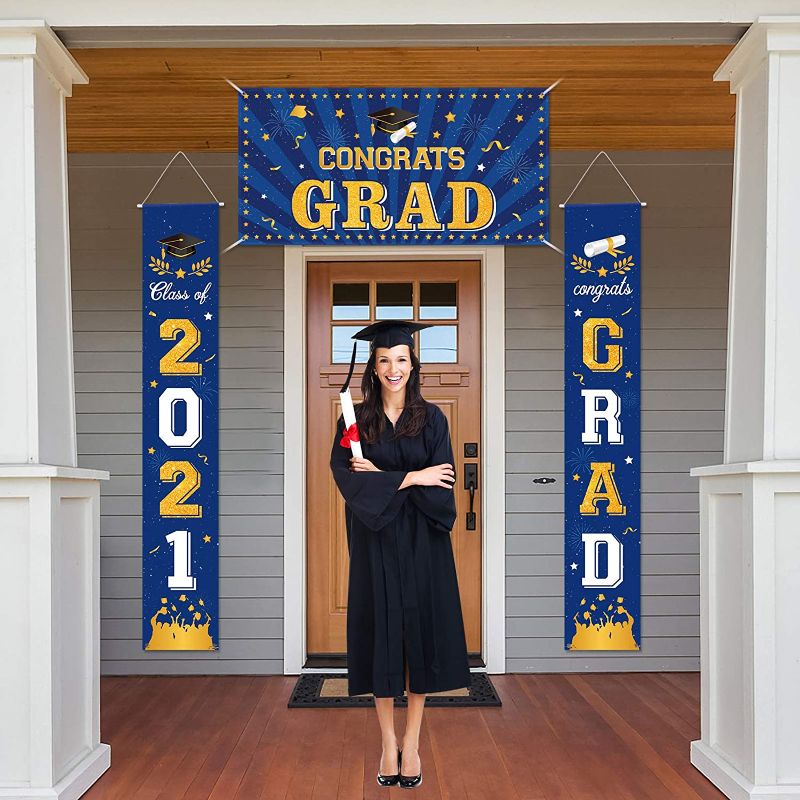 Photo 1 of 2PC LOT
Graduation Decorations 2021 - Extra Large Congrats Grad Banner Graduation Photo Backdrop Banner and Graduation Porch Sign 2021, Class of 2021 & Congrats Grad Hanging Porch Banner

Small Crossbody Bags for Women Retro Style Black Faux Leather Cell 