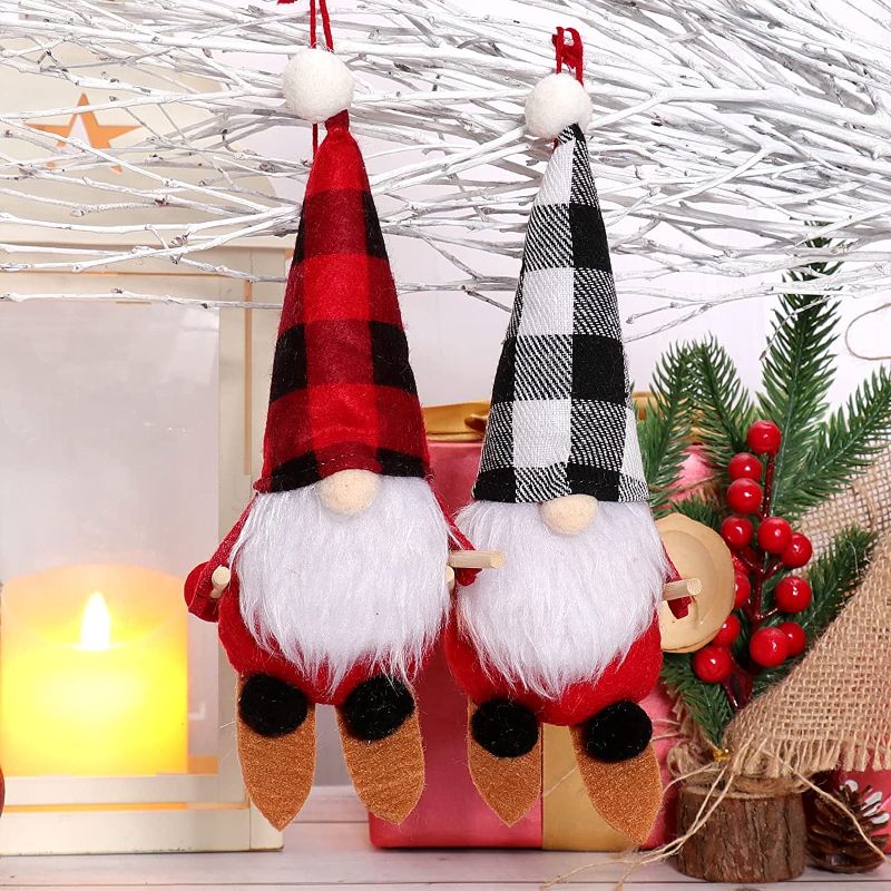 Photo 1 of 2PC LOT
Vitalili Artificial Blue Roses Flower Bouquets 12 Heads Fake Silk Blue Flowers for Wedding Home Party Decoration Event Gift

QLEKEY 2 Pcs Christmas Skiing Gnomes Plush Ornaments Xmas Tree Hanging Handmade Swedish Tomte Decoration Elf Santa Claus w