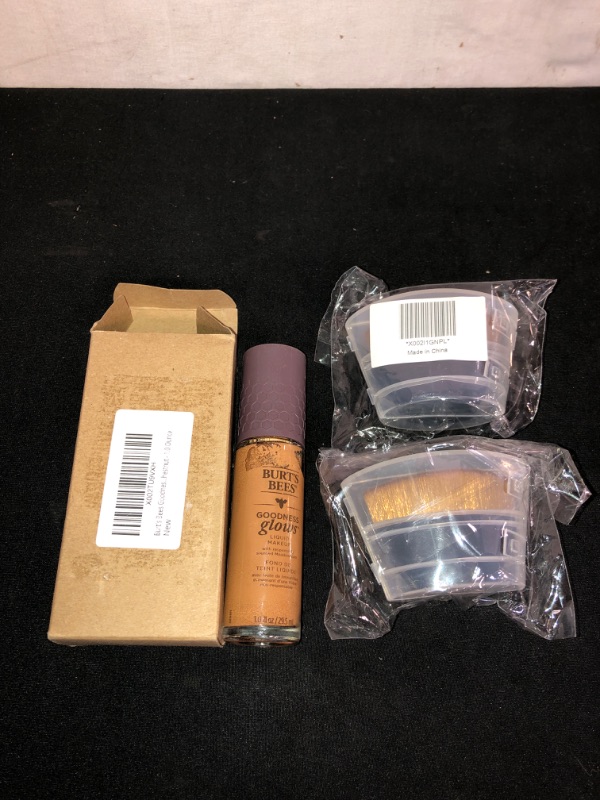 Photo 3 of 3PC LOT
TENMON Foundation Makeup Brush, Kabuki Brushe for Blending Liquid, Cream or Flawless Powder Cosmetics with Bonus Protective Case 2 COUNT

Burt's Bees Goodness Glows Liquid Makeup, Chestnut - 1.0 Ounce, CHESTNUT
