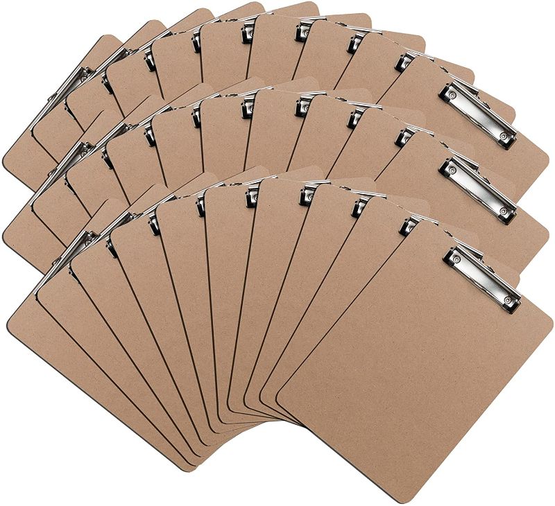 Photo 1 of Clipboards (Set of 30) Letter Size Clipboard, Low Profile Clip, Classroom Supplies
