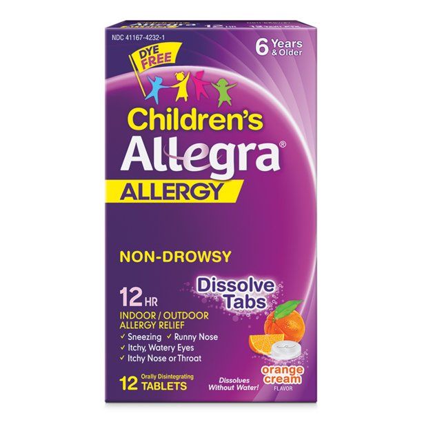 Photo 1 of Allegra Children's 12HR Orally Disintegrating Tablets (12 Ct)
2 COUNT, EXP 10/22