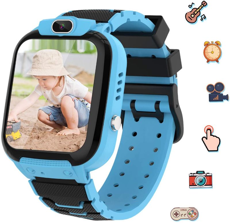 Photo 1 of Kids Smart Watch for Boys, Toddler Watch for Kids Educational, USB Charging Touch Screen Watch Electronic Game Toys, HD Dual Camera Watch Birthday Gifts for Kids Aged 3-12 (Blue)
