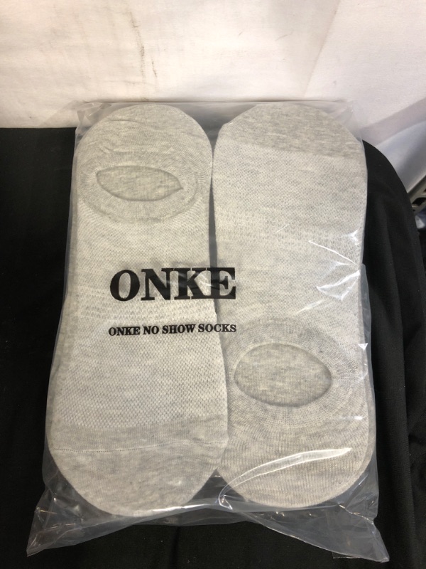 Photo 2 of ONKE Mens Combed Cotton No Show Socks 12/6 Pairs Non Slip Gels Light Thin Flats Boat Loafer Low Liner Socks
SIZE L