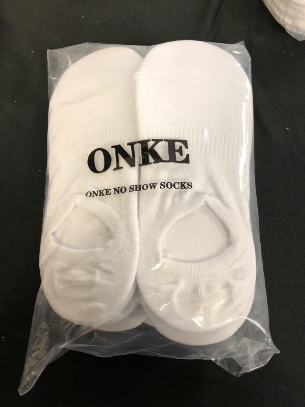 Photo 2 of ONKE Mens Combed Cotton No Show Socks 12/6 Pairs Non Slip Gels Light Thin Flats Boat Loafer Low Liner Socks
SIZE S 