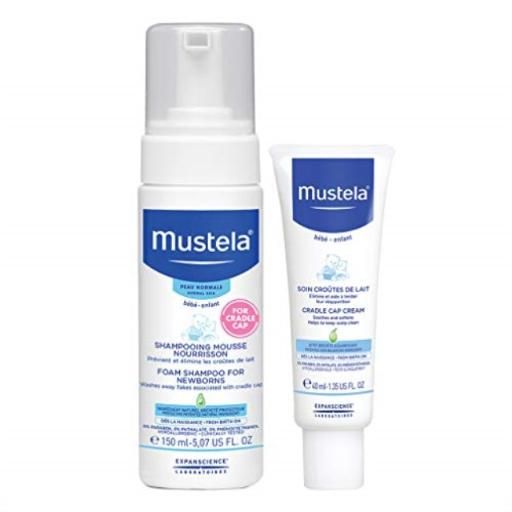 Photo 1 of Mustela Cradle Cap Bundle, Natural Baby Shampoo and Cradle Cap Cream, 2 Items
EXP 06/24