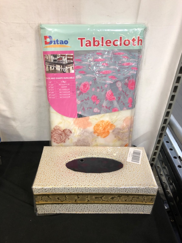 Photo 4 of 2PC LOT
DITAO Vinyl Tablecloth for Square Tables Covers Floral Summer Table Cloth for Camping Picnic Outdoor

SUNYUROU Rectangle Tissue Box Cover,Tissue Box Cover,Rectangle Tissue Box Cover,Tissue Box Holder for Bathroom Accessories,PU Leather Tissue Hold