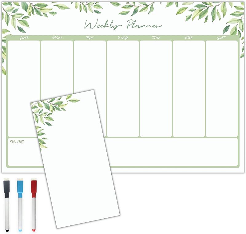 Photo 1 of 2PC LOT
Magnetic Calendar for Refrigerator - Foliage | Set of 2 Magnetic Dry Erase Board: Weekly Magnetic Fridge Calendar 12 x 17 Inch, Small Note Pad 5 x 10 Inch | Includes 3 Markers

Rand 2020 Ornament Christmas Tree Hanging Pendant DIY Name Blessings w