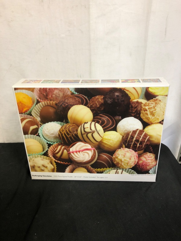 Photo 2 of Challenging Chocolates 1000 Piece Jigsaw Puzzle by Colorcraft
