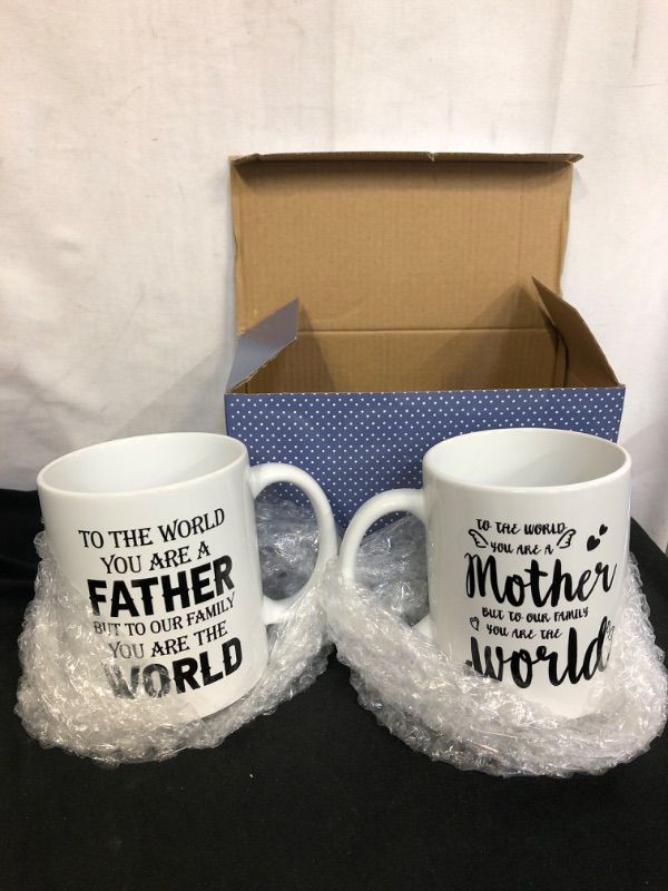 Photo 3 of 2PC LOT
Mom and Dad Mugs - Couple Gifts for New Parents - Worlds Best Mom Dad Gifts - Mom Dad Mug from Daughter Son - Ceramic Mug Set for Him Hers Pregnancy Announcement Gifts 11 Oz

HADVANCESE Beercan Chicken Roaster Rack, Stainless Steel Vertical Chicke