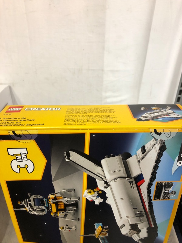 Photo 3 of LEGO Creator 3in1 Space Shuttle Adventure 31117 Building Kit; Cool Toys for Kids Who Love Rockets and Creative Fun; New 2021 (486 Pieces)
