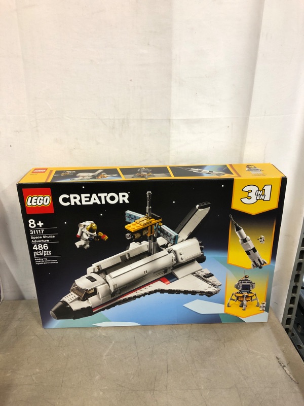 Photo 2 of LEGO Creator 3in1 Space Shuttle Adventure 31117 Building Kit; Cool Toys for Kids Who Love Rockets and Creative Fun; New 2021 (486 Pieces)
