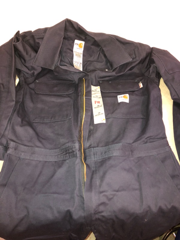 Photo 1 of Carhartt Men's Big & Tall Flame Resistant Traditional Twill Coverall
SIZE 38 REG 
