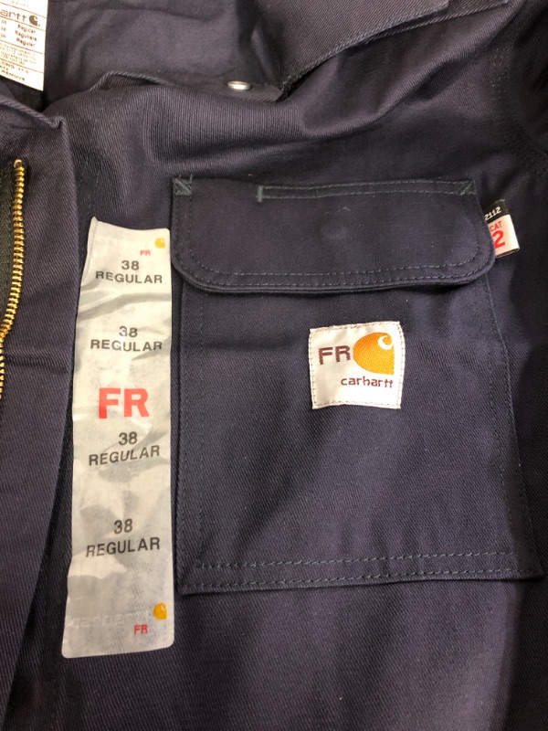 Photo 3 of Carhartt Men's Big & Tall Flame Resistant Traditional Twill Coverall
SIZE 38 REG 