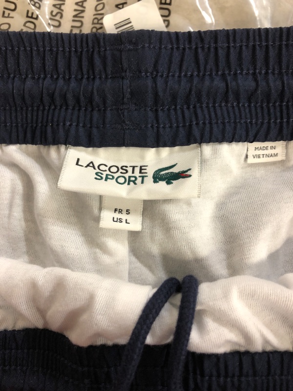 Photo 2 of Lacoste Men's Sport Taffeta Pant with Side Zip Detail, NAVY 
SIZE L 