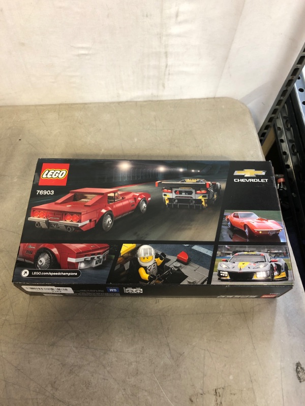 Photo 2 of LEGO Speed Champions Chevrolet Corvette C8.R Race Car and 1968 Chevrolet Corvette 76903 Building Kit; New 2021 (512 Pieces), Multicolor.
