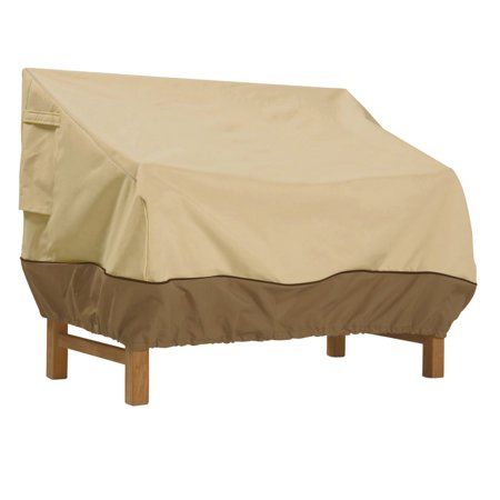 Photo 1 of Classic Accessories Veranda Water-Resistant 58 Inch Deep Seated Patio Sofa/Loveseat Cover Pebble/Bark/Earth
