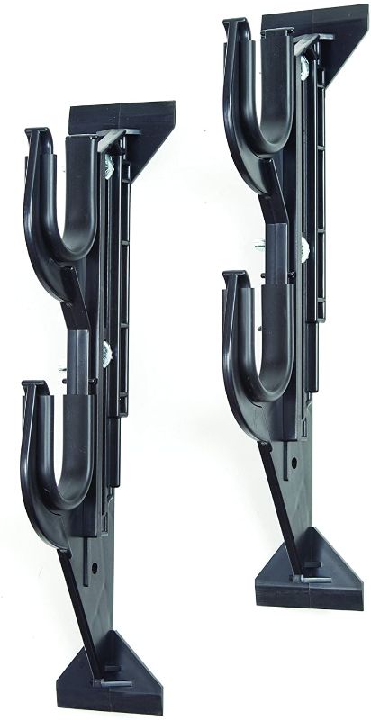 Photo 1 of Allen Company Molded Truck Gun Rack for Rear Window - Holds Two Shotguns, Rifles, Bows, or Tools - (Adjustable 9 1/2" - 16 1/2 inches Height), Black (17450)
