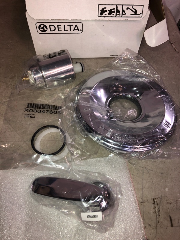 Photo 2 of Delta Faucet Foundations Shower Valve Trim Kit, Shower Handle, Delta Shower Trim Kit, Chrome BT13010 (Valve Not Included)
