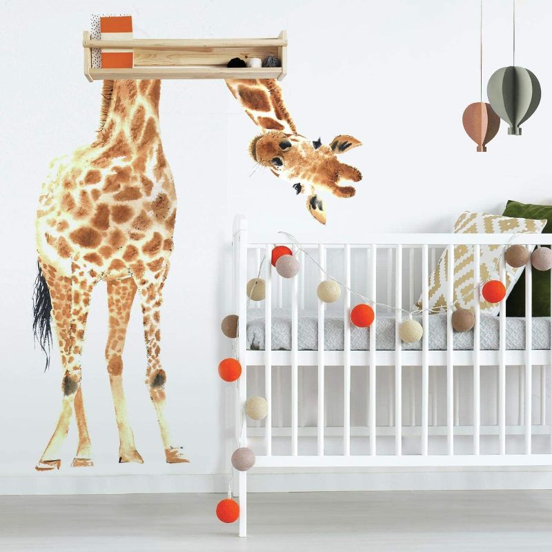 Photo 1 of RoomMates RMK4026GM Giraffe Peel and Stick Giant Wall Decals
