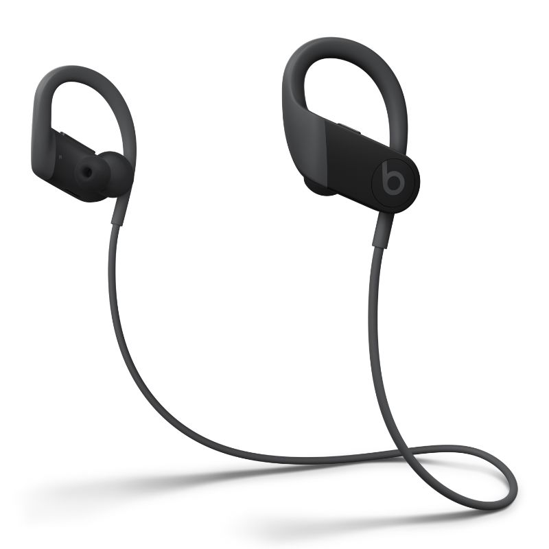 Photo 1 of Beats Powerbeats High-Performance - Earphones with Mic - in-ear - Over-the-ear Mount - Bluetooth - Wireless - Noise Isolating - Black - for iPad/iPhon
