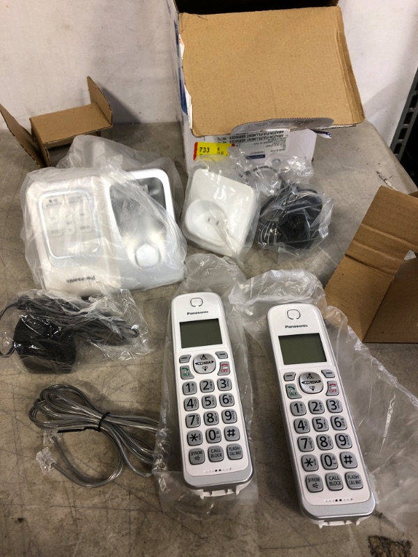 Photo 2 of Panasonic KX-TGD532W DECT 6.0 PLUS Expandable Digital Cordless Phone System
