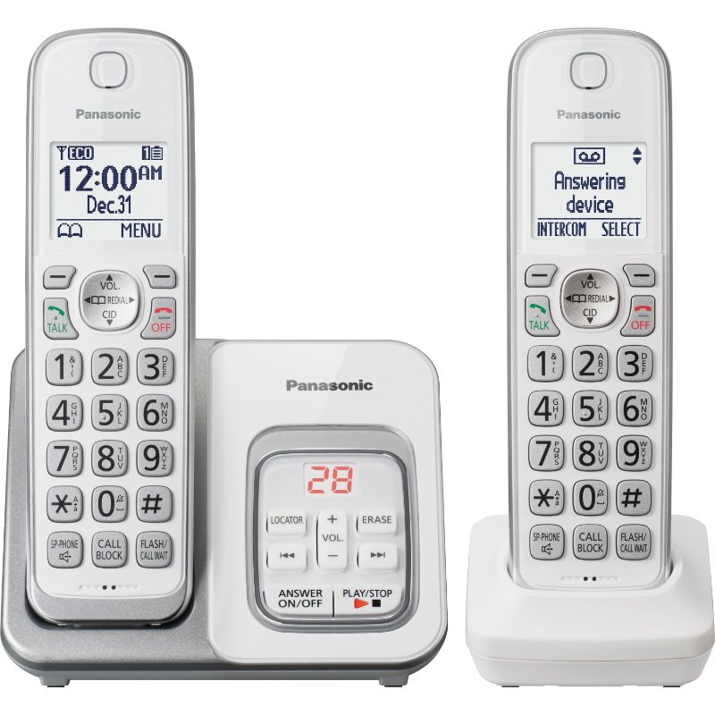 Photo 1 of Panasonic KX-TGD532W DECT 6.0 PLUS Expandable Digital Cordless Phone System
