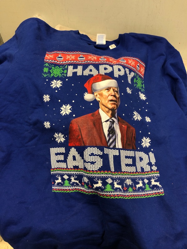 Photo 2 of  Funny Joe Biden Happy Easter Ugly Christmas Sweater Sweatshirt Size 2XL