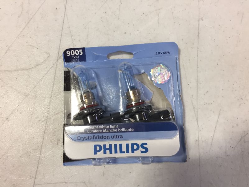 Photo 2 of Philips Automotive Lighting 9005 CrystalVision Ultra Upgrade Bright White Headlight Bulb, 2 Pack