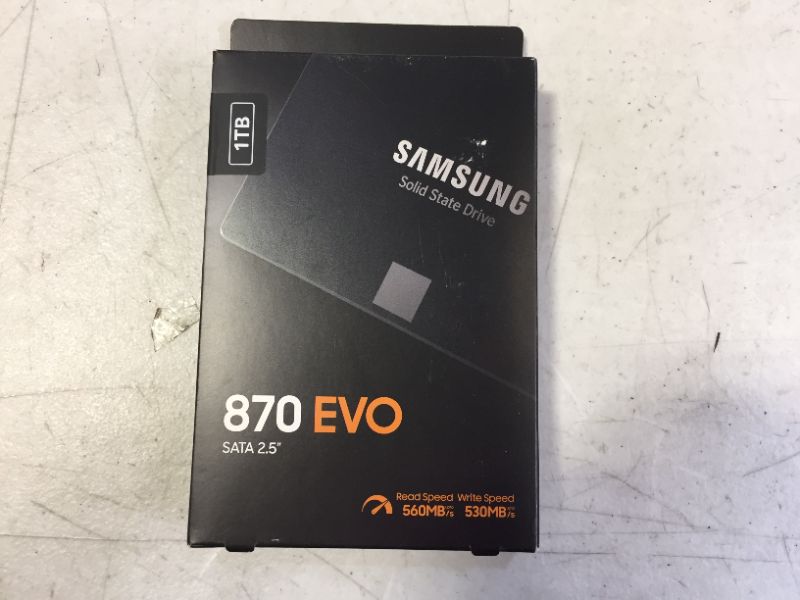 Photo 2 of Samsung 870 EVO SATA III SSD 1TB 2.5” Internal Solid State Hard Drive, Upgrade PC or Laptop Memory and Storage for IT Pros, Creators, Everyday Users, MZ-77E1T0B/AM
