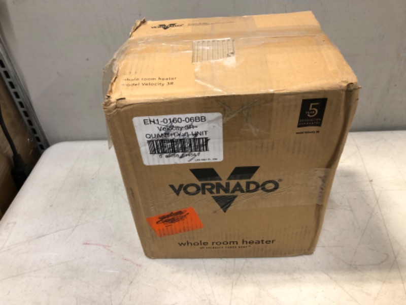 Photo 5 of Vornado Velocity 3R Whole Room Space Heater with Timer, Adjustable Thermostat, and Advanced Safety Features, Black
