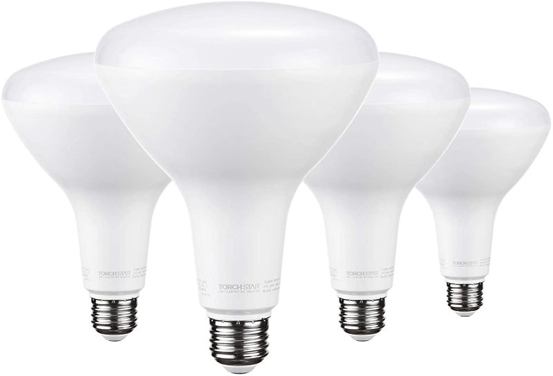 Photo 1 of TORCHSTAR BR40 LED Light Bulbs, Dimmable Indoor Flood Light, 17W (100W Eqv.), 5000K Daylight, Recessed LED Can Light, 1400 Lumens, Flicker-Free, E26 Base, UL & Energy Star Listed, Pack of 4
