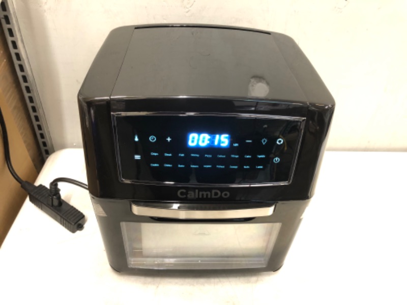 Photo 2 of CalmDo Air Fryer Oven Combo 12.7 Quarts, Convection Toaster, Food Dehydrator, 18 Functions to Fry, Roast, Dehydrate, Bake, Reheat, 10 Accessories