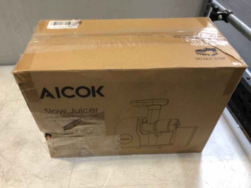 Photo 5 of Aicok Slow Juicer, Slow Masticating Juicer Extractor Easy to Clean, Cold Press Juicer with Brush, Juicer with Quiet Motor & Reverse Function, for High Nutrient Fruit & Vegetable Juice
