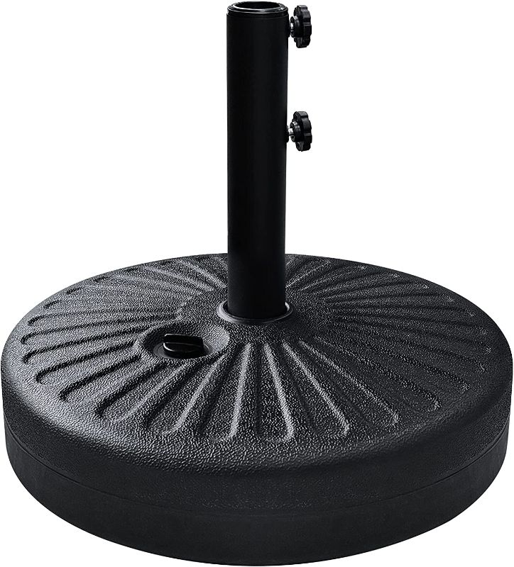 Photo 1 of EliteShade USA Umbrella Base Water & Sand Filled Stand Market Patio Outdoor Heavy Duty Umbrella Holder(Black)
