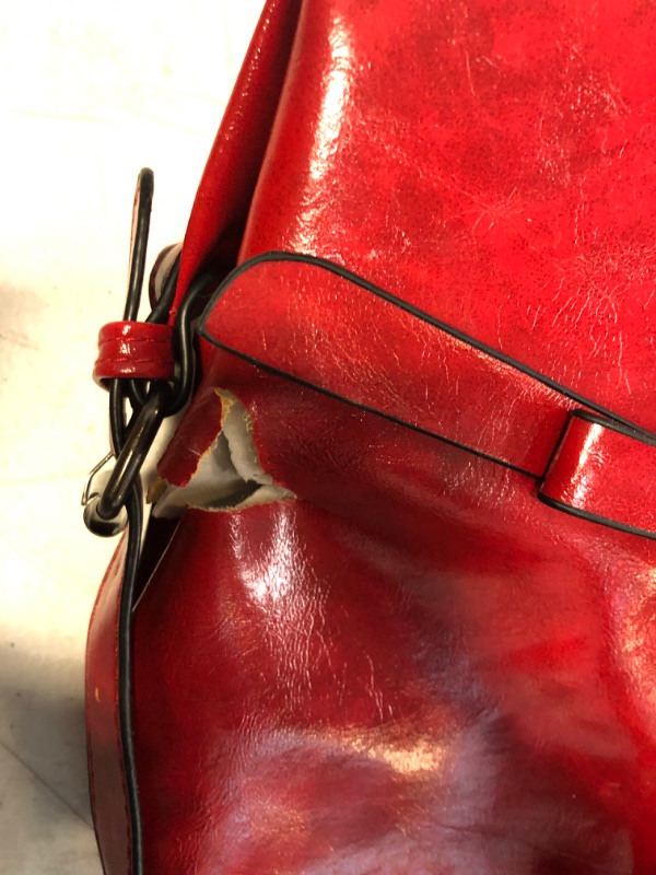 Photo 1 of RED LEATHER PURSE