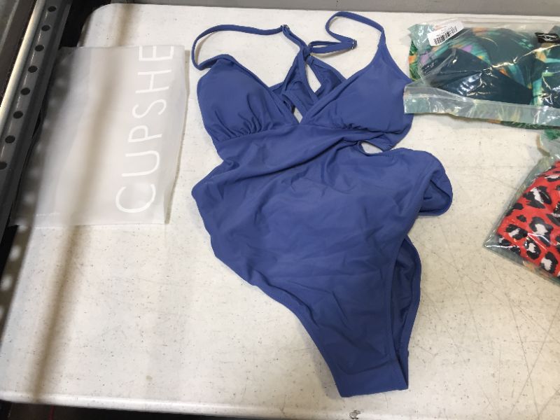 Photo 1 of CUPSHE Women's Blue Swimsuit (M)