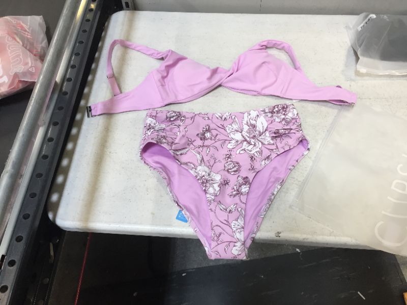 Photo 1 of CUPSHE Women's Light Purple Bikini (S)