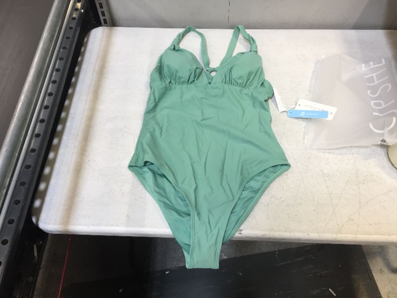 Photo 1 of CUPSHE Women's Light Green Swimsuit (M)