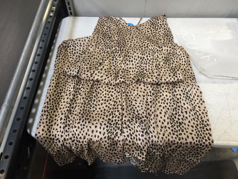 Photo 1 of CUPSHE Women's Cheetah Print Dress (M)