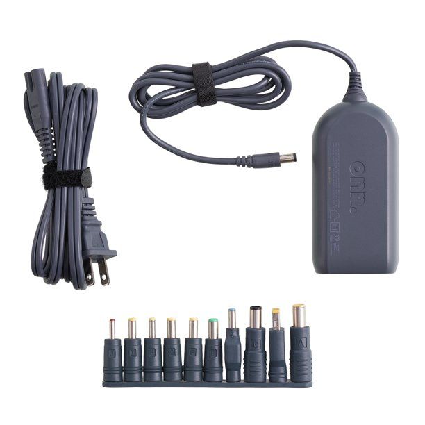 Photo 1 of onn. 90W Universal Laptop Charger with 10 Interchangeable Tips, Total 10 Feet Power Cords, Fits Most Laptops Like HP, Dell, Lenovo, onn.
