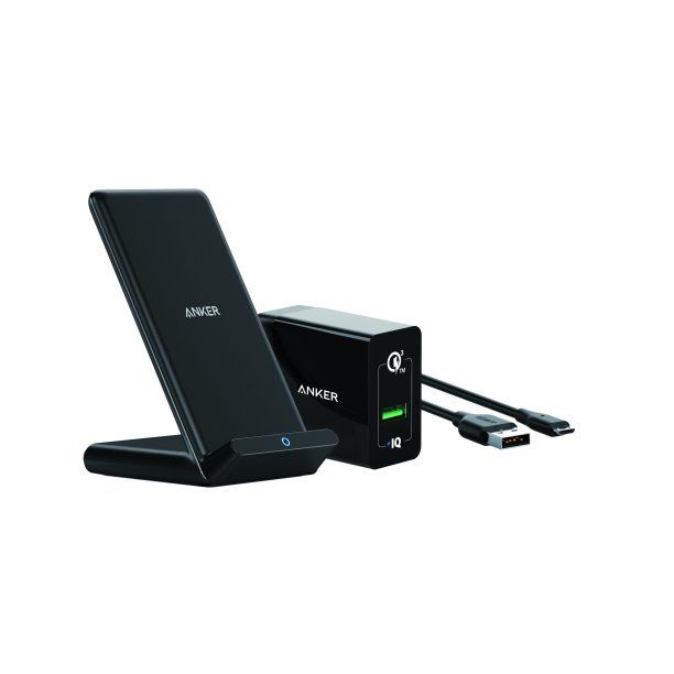 Photo 1 of Anker PowerWave Stand with Charger, Black
