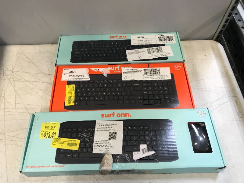 Photo 1 of Computer Keyboards (3 pack Used) 