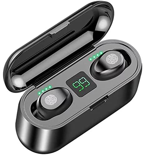 Photo 1 of F9 Bluetooth 5.0 Wireless Earbuds with Wireless Charging Case IPX7 Waterproof TWS Stereo Headphones in-Ear Built-in Mic Headset Premium Sound with Deep Bass Earphone for Sport
