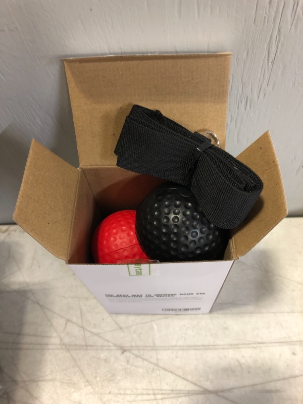Photo 1 of Gdaytao Boxing Reflex Ball, 3 Levels Reflex Ball with Handwraps, Boxing Fight Trainer with Headband for Hand Eye Coordination, Punching Ball for Reaction, Perfect Boxing Gift Ideas for kids/Men/Adults
