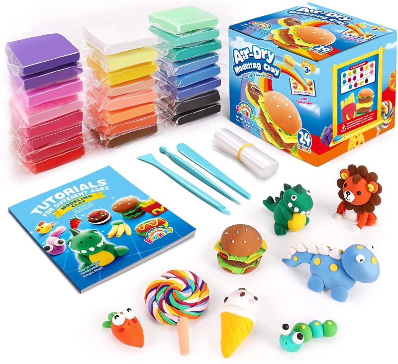 Photo 1 of Sago Brothers Set of 24 Colors Modeling Air Dry Clay for Slime add ins & Slime Supplies 

