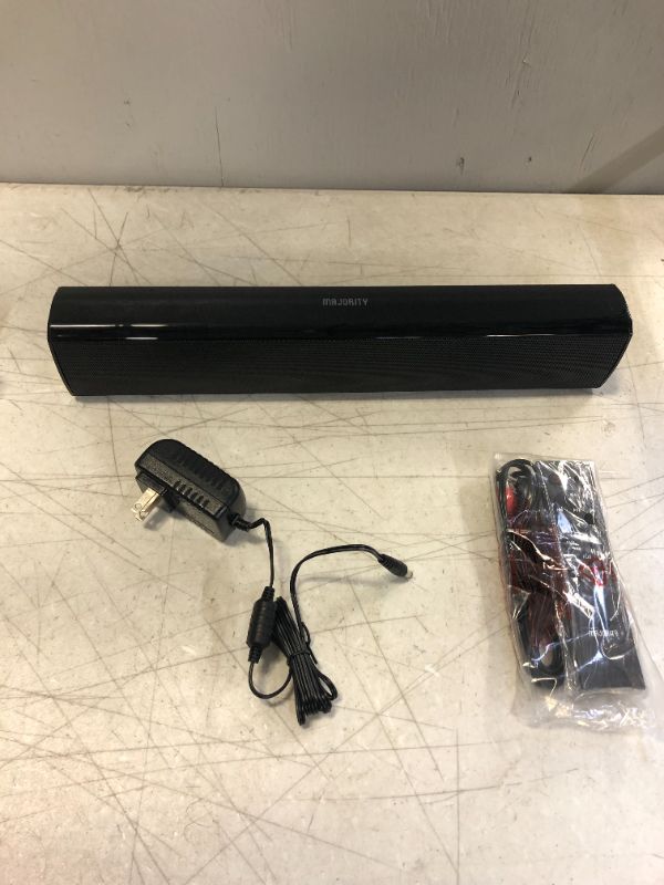 Photo 2 of Majority Teton Bluetooth Soundbar for TV | 120 Watts with 2.1 Channel Sound | Built-in Subwoofer with Remote Control | Multi-Connection Including HDMI ARC
