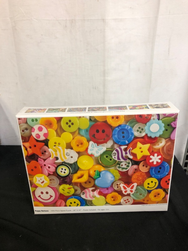 Photo 2 of Happy Buttons 1000 Piece Jigsaw Puzzle by Colorcraft
