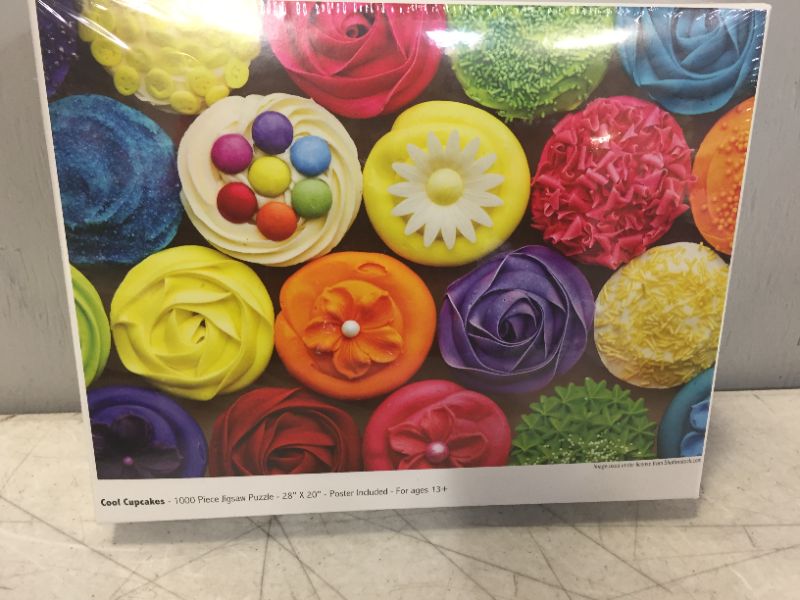 Photo 3 of 1000 Piece Puzzle for Adults - Cool Cupcakes Jigsaw Puzzle